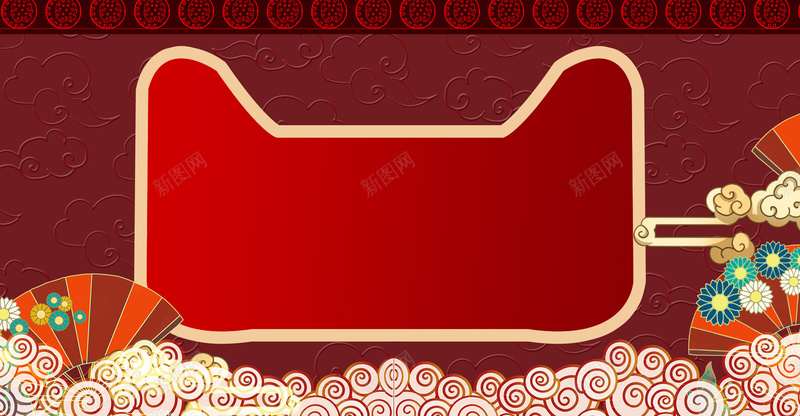 国风背景天猫头psd设计背景_新图网 https://ixintu.com 国潮 国潮背景墙 国风 天猫 电商 祥云