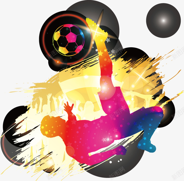 人物剪影矢量图ai免抠素材_新图网 https://ixintu.com 世界杯 人物剪影 运动员 矢量图