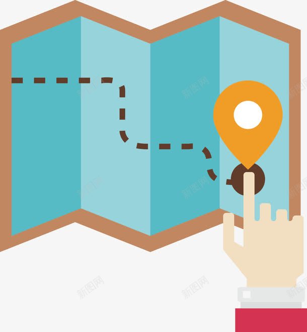 卡通地图png免抠素材_新图网 https://ixintu.com 卡通 地图 坐标 目标