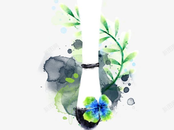 水彩画高跟鞋上的蓝花png免抠素材_新图网 https://ixintu.com 卡通 叶子 墨迹 插画 水彩 高跟鞋 鲜花