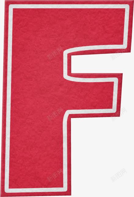 红色字母Fpng免抠素材_新图网 https://ixintu.com 创意字体 字母字体 红色英文字母 艺术字体 节日字体