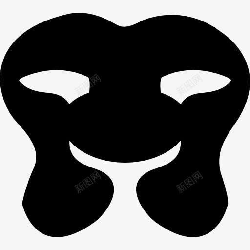 面具的黑色小形状图标png_新图网 https://ixintu.com 形状 形状小 设计 重新设计 面具 黑色