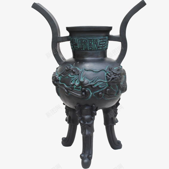 道观铜鼎png免抠素材_新图网 https://ixintu.com 复古 道观 铜鼎 铭文