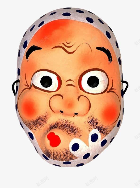 脸png免抠素材_新图网 https://ixintu.com 可爱卡通 油画 红色 老头 表情