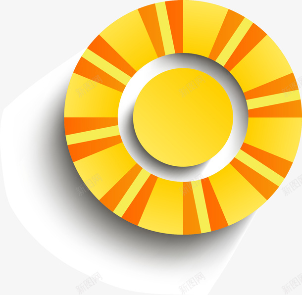 剪纸立体太阳png免抠素材_新图网 https://ixintu.com 剪纸 太阳 立体