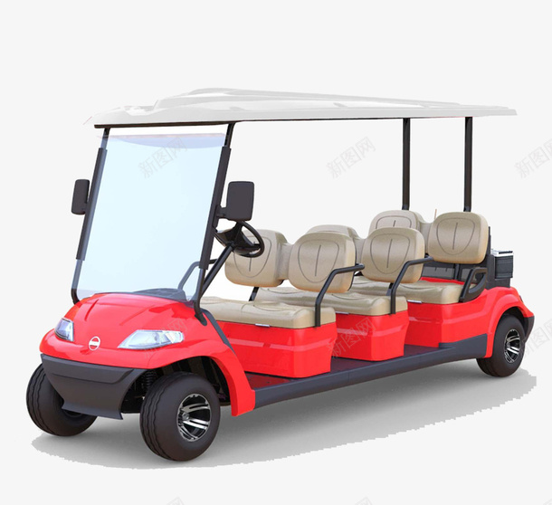 红色六人座车png免抠素材_新图网 https://ixintu.com 六人座车 小型高尔夫车 小红车 红色高尔夫球车 红色高尔夫车 红高尔夫车 高尔夫球车