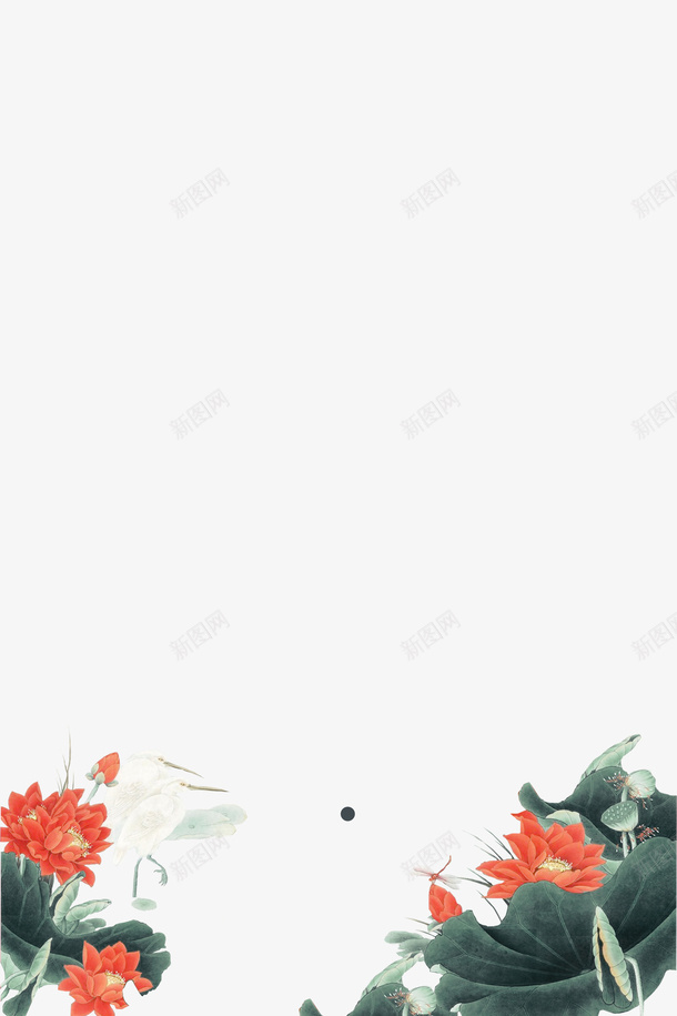 工笔画荷花荷叶psd免抠素材_新图网 https://ixintu.com 工笔画 竹子荷花荷叶满池塘 素材 荷叶 荷花