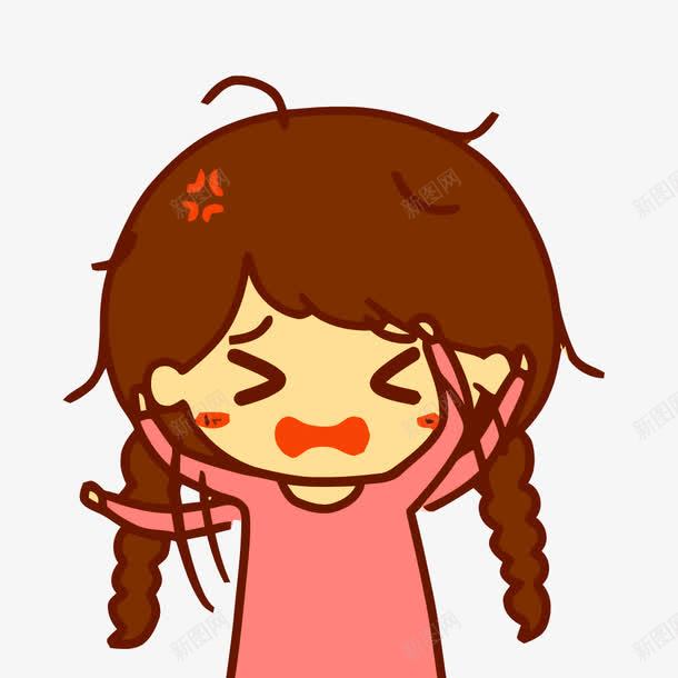 生气的小姑娘png免抠素材_新图网 https://ixintu.com PNG图片 PNG图片素材 PNG素材 PNG素材免费下载 卡通 女孩 生气