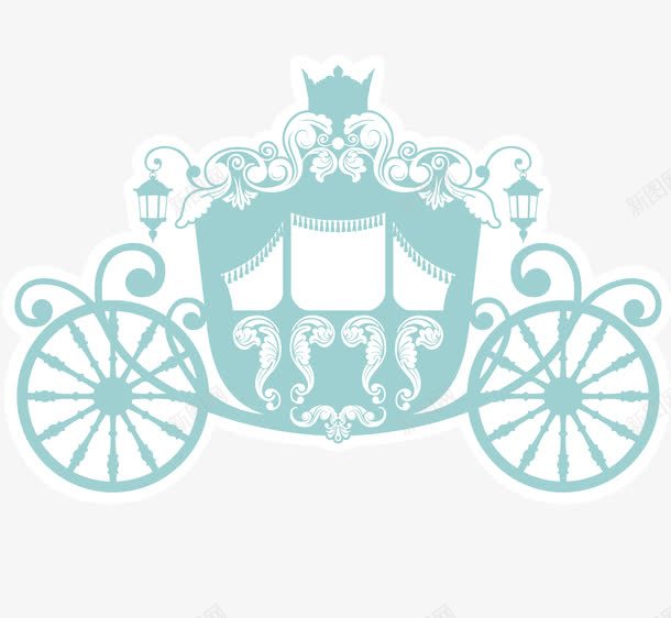 童话小马车png免抠素材_新图网 https://ixintu.com 浪漫 童话 马车