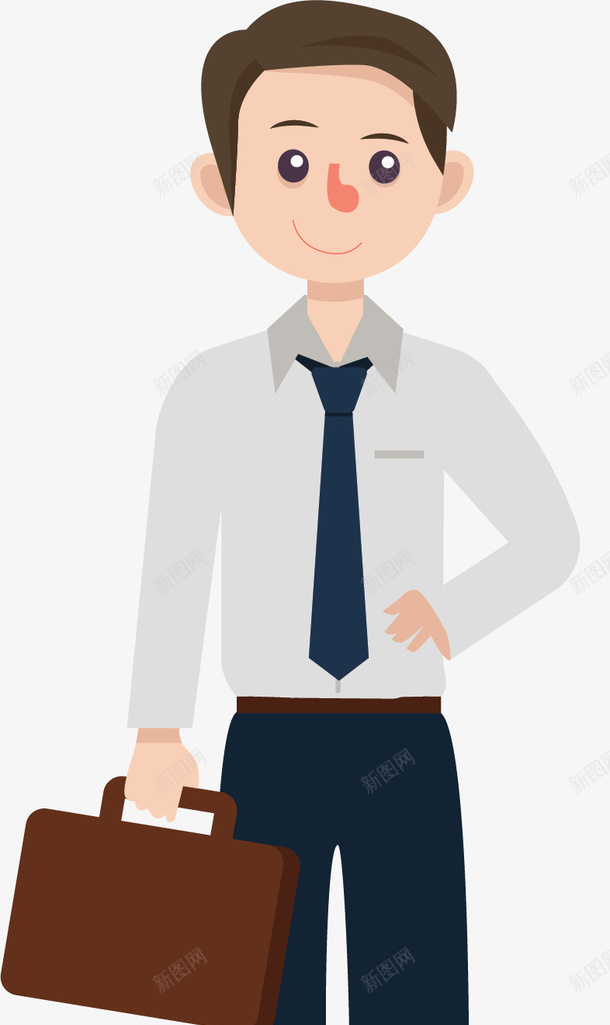 商务小人上班白领矢量图ai免抠素材_新图网 https://ixintu.com 上班小人 上班的人 商务小人 男白领 白领 矢量png 矢量图