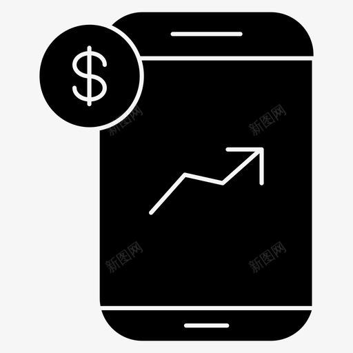增加增加收入增加销售额图标svg_新图网 https://ixintu.com 增加 增加收入 移动 趋势 销售额