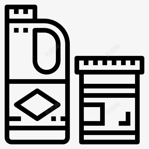 漂白剂化学品清洁剂图标svg_新图网 https://ixintu.com 化学品 洗涤剂 洗衣粉 清洁剂 漂白剂