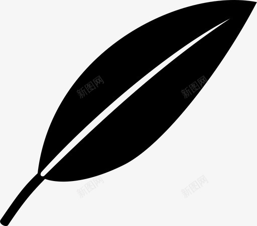 叶植物学药草图标svg_新图网 https://ixintu.com 植物 植物学 自然 药草