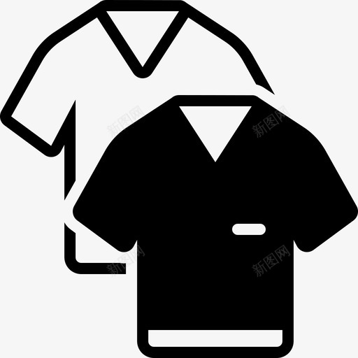 衣服布料衬衫图标svg_新图网 https://ixintu.com 布料 衣服 衬衫
