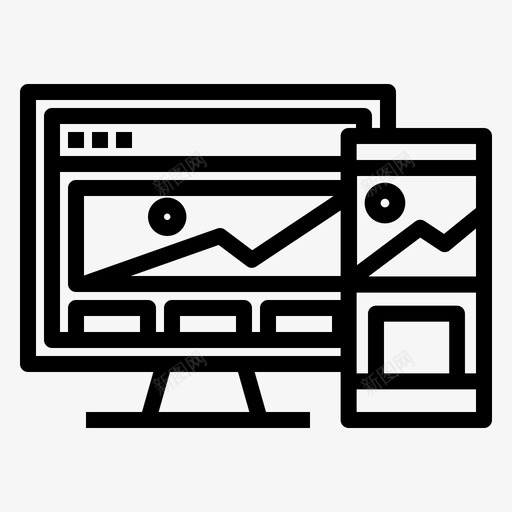 响应式桌面式移动式图标svg_新图网 https://ixintu.com ui uxui 响应 平台式 桌面 流程 移动式 网站 设计
