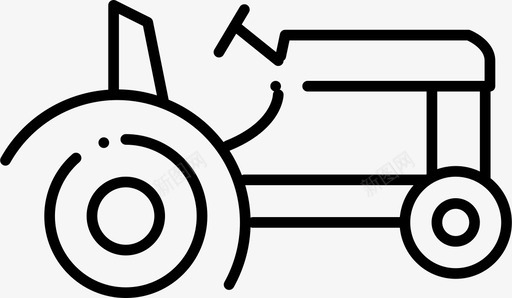农业拖拉机车辆图标svg_新图网 https://ixintu.com 农业 拖拉机 车辆
