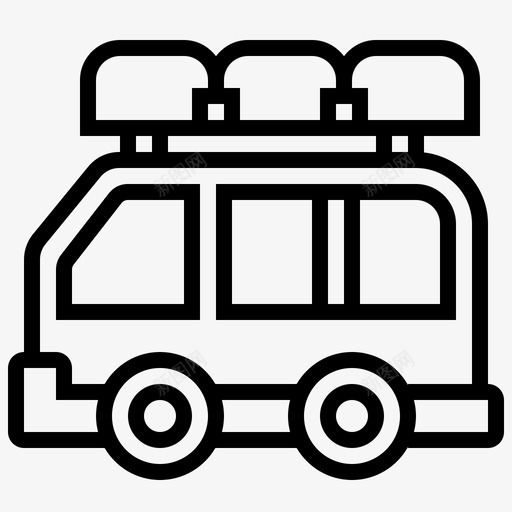 汽车旅行交通工具面包车图标svg_新图网 https://ixintu.com 交通工具 汽车 汽车旅行 野餐用品 面包车