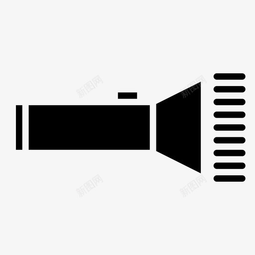 手电筒冒险设备图标svg_新图网 https://ixintu.com 冒险 手电筒 设备