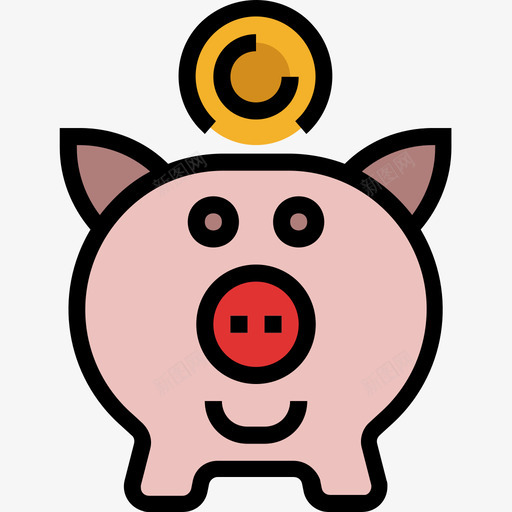 储蓄银行和金融30线性颜色图标svg_新图网 https://ixintu.com 储蓄 线性 金融 银行 颜色