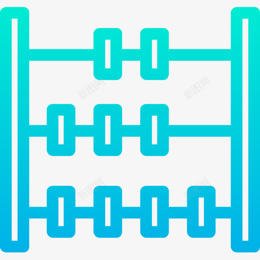 算盘教育和学校5梯度图标svg_新图网 https://ixintu.com 学校 教育 梯度 算盘