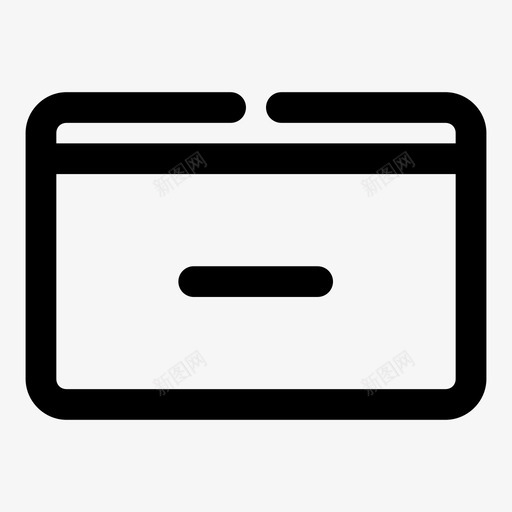 应用程序减号取消应用程序删除图标svg_新图网 https://ixintu.com 减号 删除 取消 应用程序 粗体 间隙