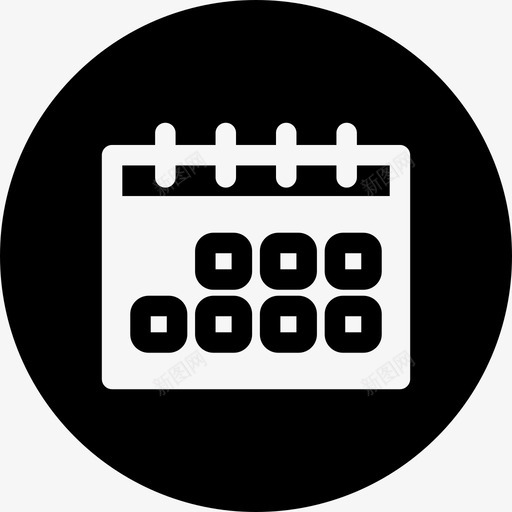 日历议程活动图标svg_新图网 https://ixintu.com 商务会议 日历 活动 议程