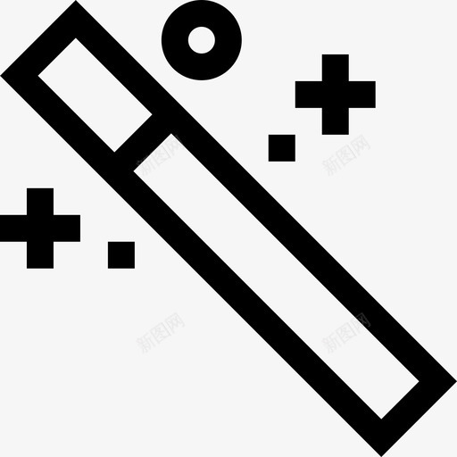 魔杖平面70线性图标svg_新图网 https://ixintu.com 平面设计 线性 魔杖