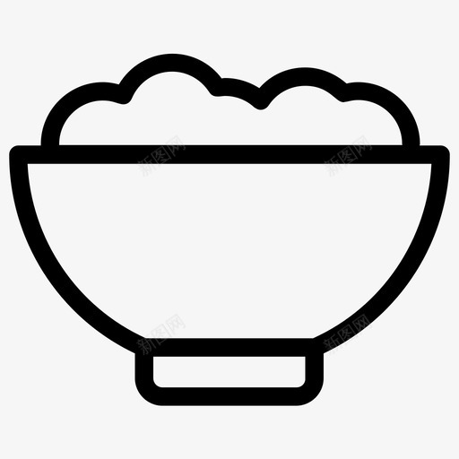奶油乳制品有机产品图标svg_新图网 https://ixintu.com 乳制品 乳制品线图标 奶油 奶油牛奶 奶油碗 有机产品