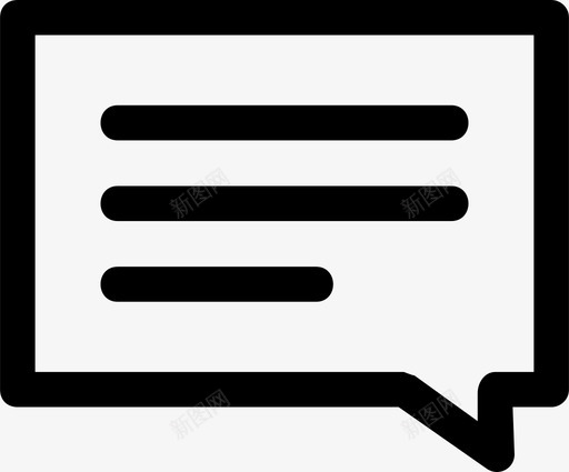 聊天评论收件箱图标svg_新图网 https://ixintu.com 收件箱 消息 聊天 评论