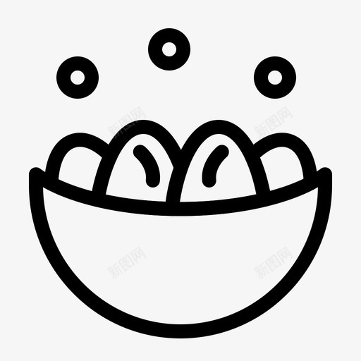 碗庆祝复活节图标svg_新图网 https://ixintu.com 伊斯特 堡线 复活节 庆祝