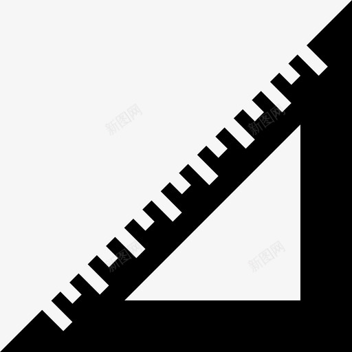尺办公用品2填充图标svg_新图网 https://ixintu.com 办公用品 填充