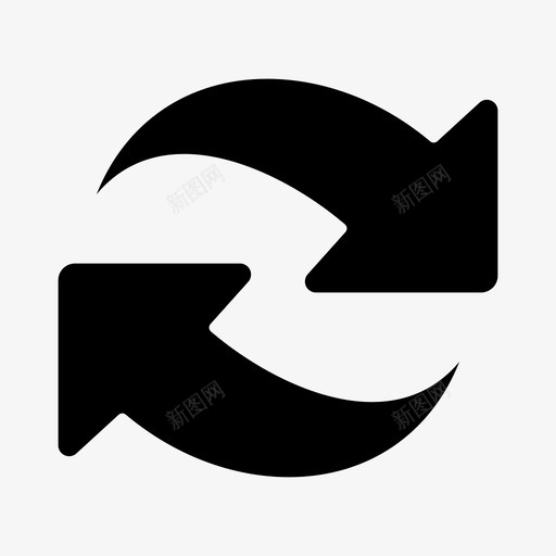刷新重新加载重复图标svg_新图网 https://ixintu.com glyph ui 元素 刷新 加载 基本 旋转 重复 重新