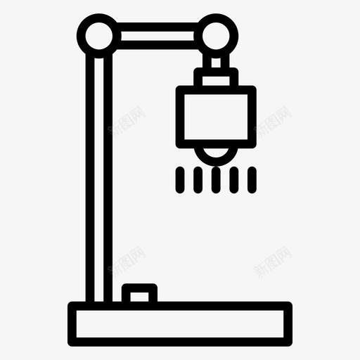 灯桌子办公室图标svg_新图网 https://ixintu.com 办公室 桌子 灯