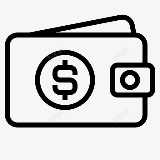 钱包包商业图标svg_新图网 https://ixintu.com 优化 商业 搜索引擎 金融 钱包