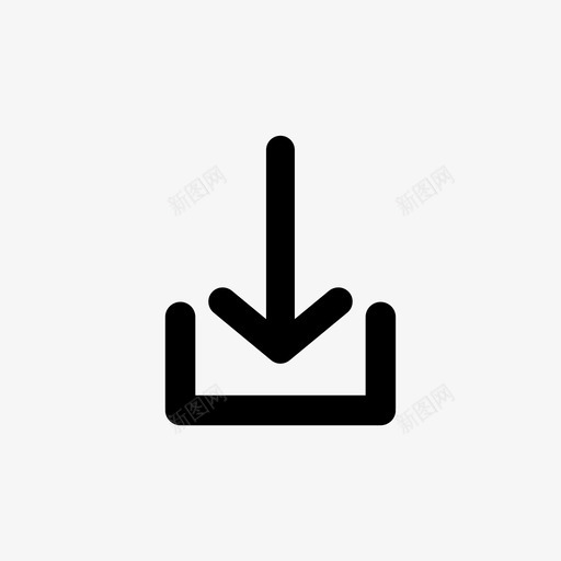 降级下线图标svg_新图网 https://ixintu.com 下拉 下线 下载 图标 箭头 降级