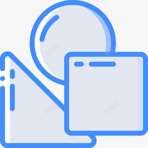 形状实用程序5蓝色图标svg_新图网 https://ixintu.com 实用程序5 形状 蓝色
