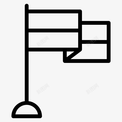 飘扬的国旗标志旗国旗图标svg_新图网 https://ixintu.com 信号 国旗 标志 飘扬