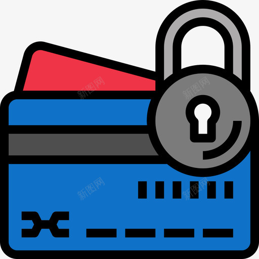 安全支付业务299线颜色图标svg_新图网 https://ixintu.com 业务 安全 支付 颜色