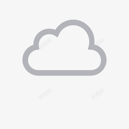 云盘-线svg_新图网 https://ixintu.com 云盘-线