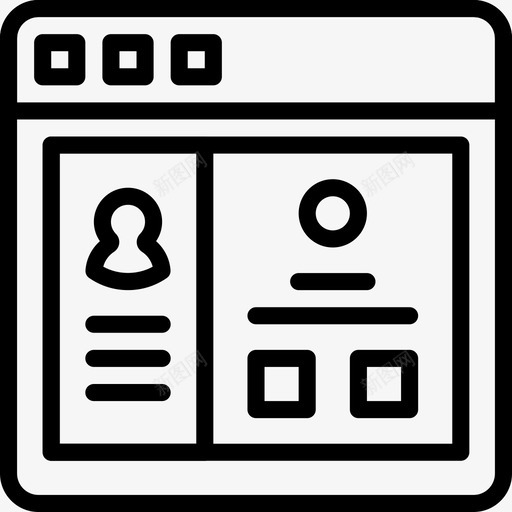 浏览器用户界面33线性图标svg_新图网 https://ixintu.com 浏览器 用户界面 线性