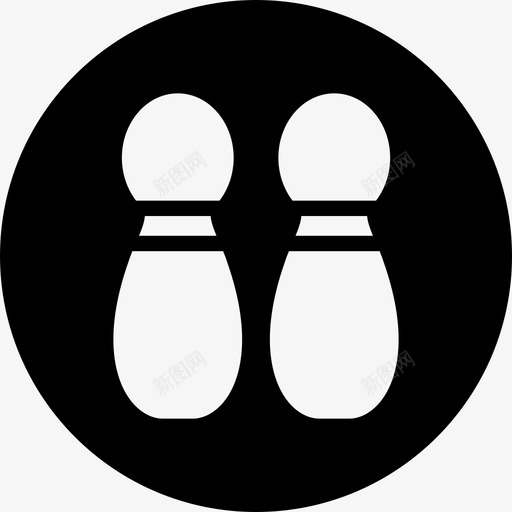 保龄球运动圆填充图标svg_新图网 https://ixintu.com 保龄球 运动圆填充