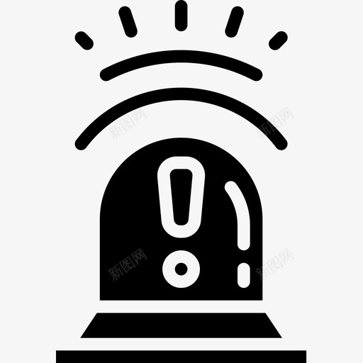警报网络安全14填充图标svg_新图网 https://ixintu.com 填充 网络安全 警报