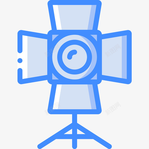 聚光灯摄影31蓝色图标svg_新图网 https://ixintu.com 摄影31 聚光灯 蓝色