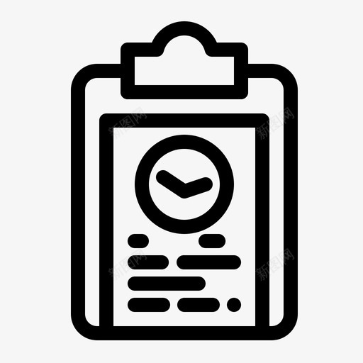 剪贴板教练计划图标svg_新图网 https://ixintu.com 体育器材 健身 剪贴板 加粗 娱乐 教练 粗线 计划 训练 进度