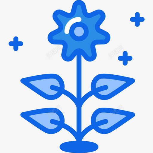 花生态161蓝色图标svg_新图网 https://ixintu.com 生态 蓝色