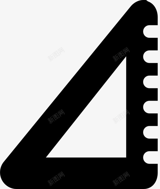 三角尺量具套方图标svg_新图网 https://ixintu.com 三角尺 办公用品 套方 文具 量具