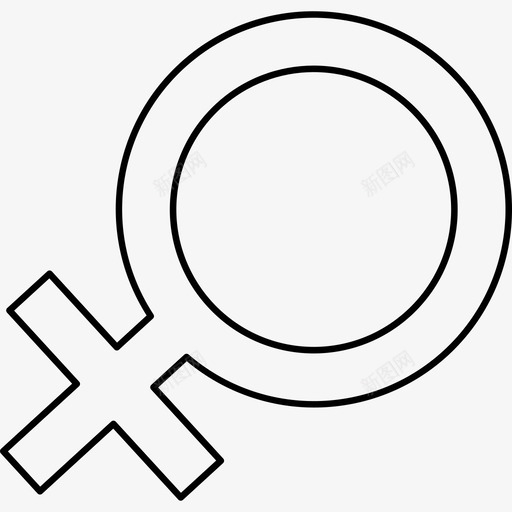 女性性别性别象征图标svg_新图网 https://ixintu.com 女性 性别 象征
