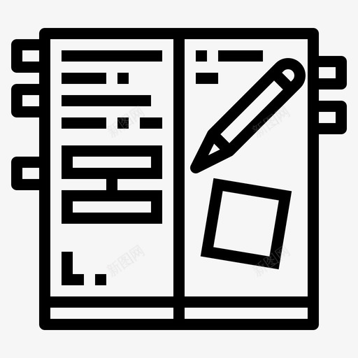家庭作业书本教育图标svg_新图网 https://ixintu.com 书本 大学 家庭作业 教育 铅笔