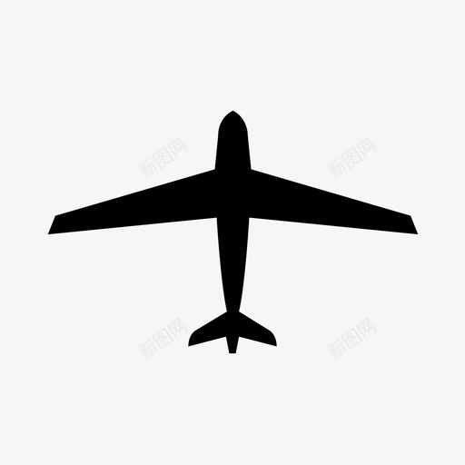 飞机商务飞行图标svg_新图网 https://ixintu.com 商务 运输 飞机 飞行