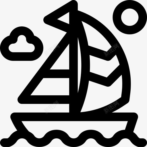 帆船澳大利亚12直线型图标svg_新图网 https://ixintu.com 帆船 澳大利亚12 直线型